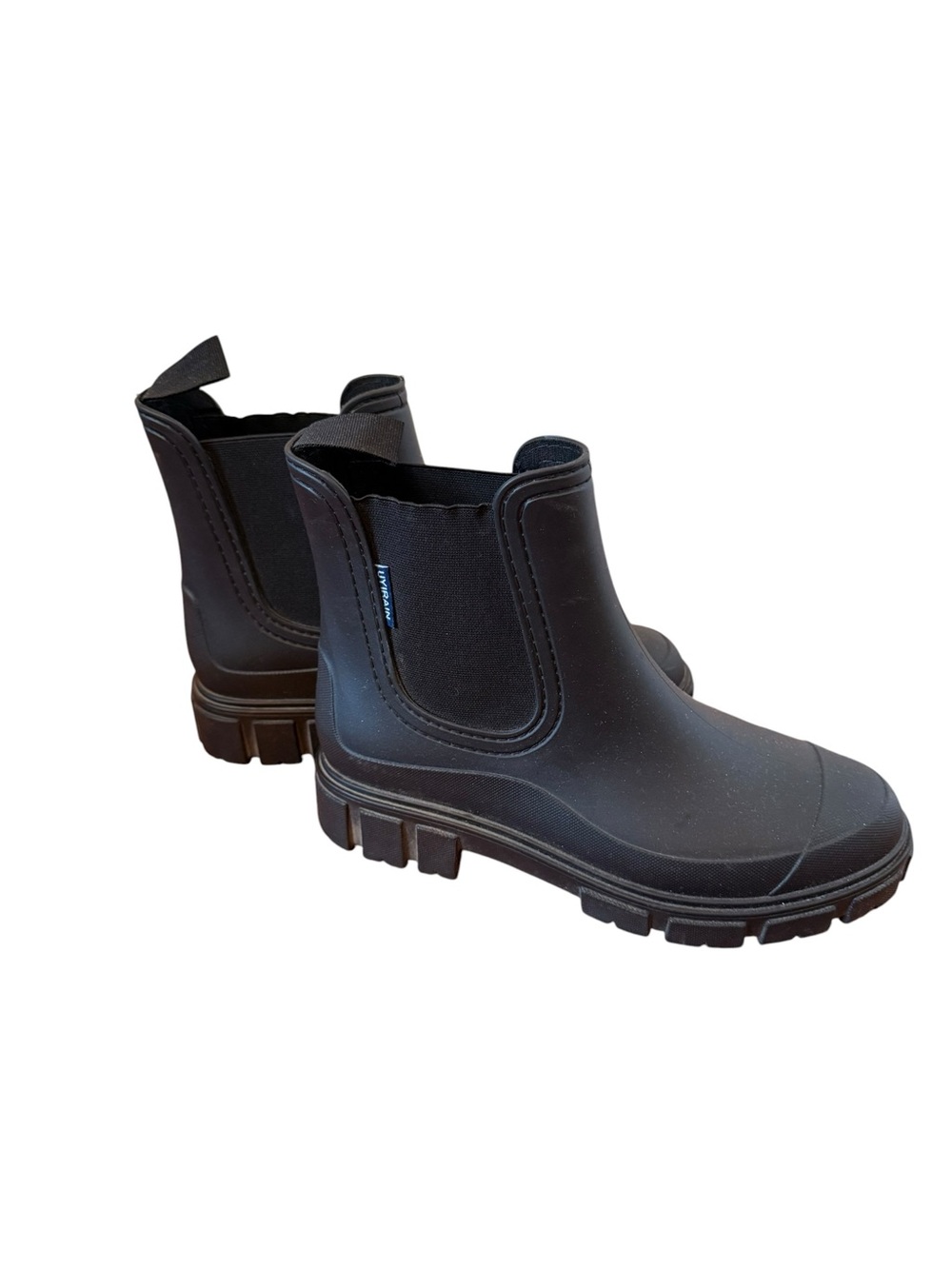 Matte Black Chelsea Rain Boots